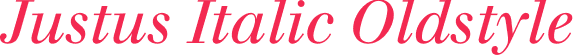 Justus Italic Oldstyle